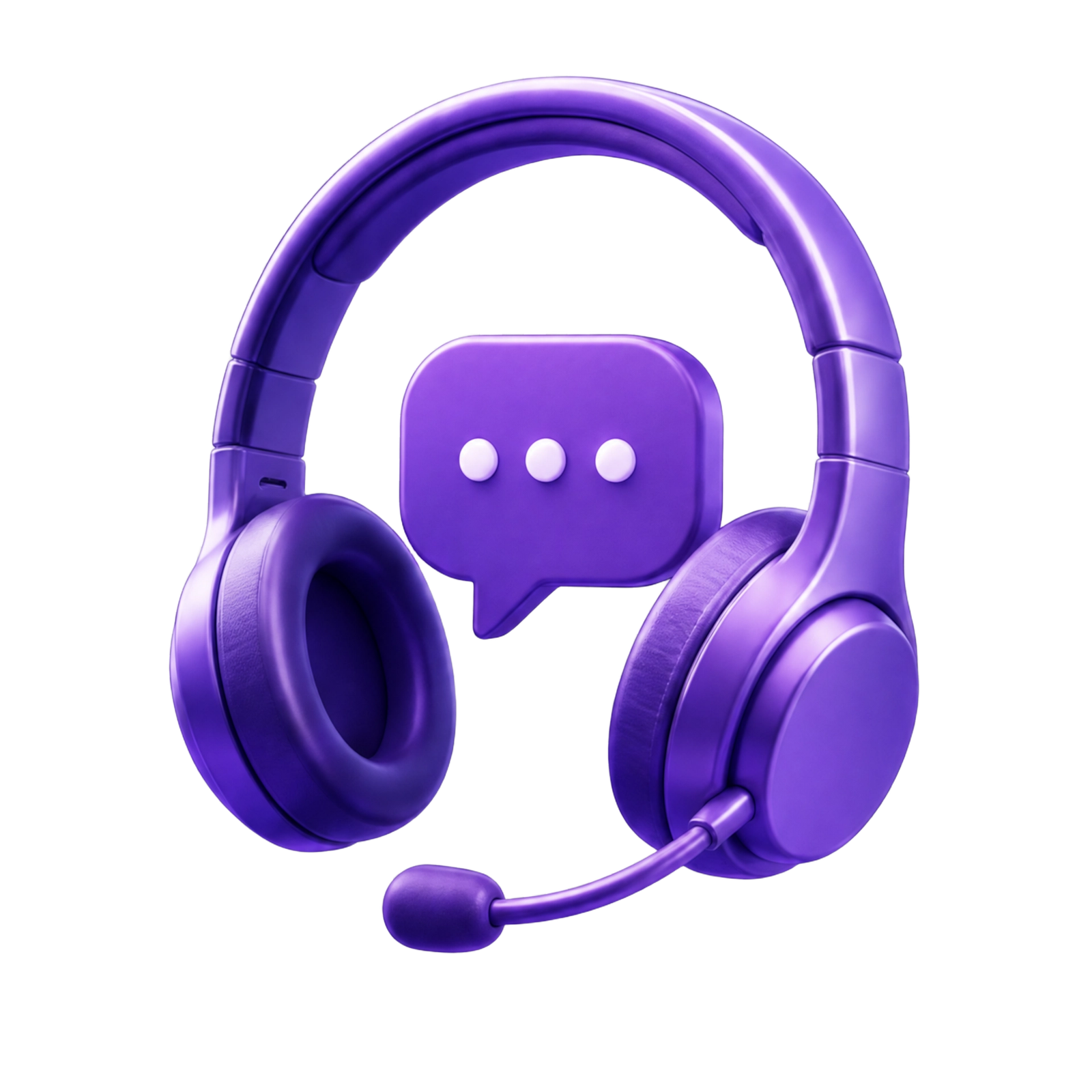 LEAP 3D Support Headset with chat bubble